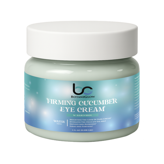 Firming Cucumber Eye Cream w/Bakuchiol, USA Made, Clean & Vegan
